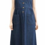 سارافون جین بارداری و شیردهی بدون آستین (قد ۱۰۰ سانت)